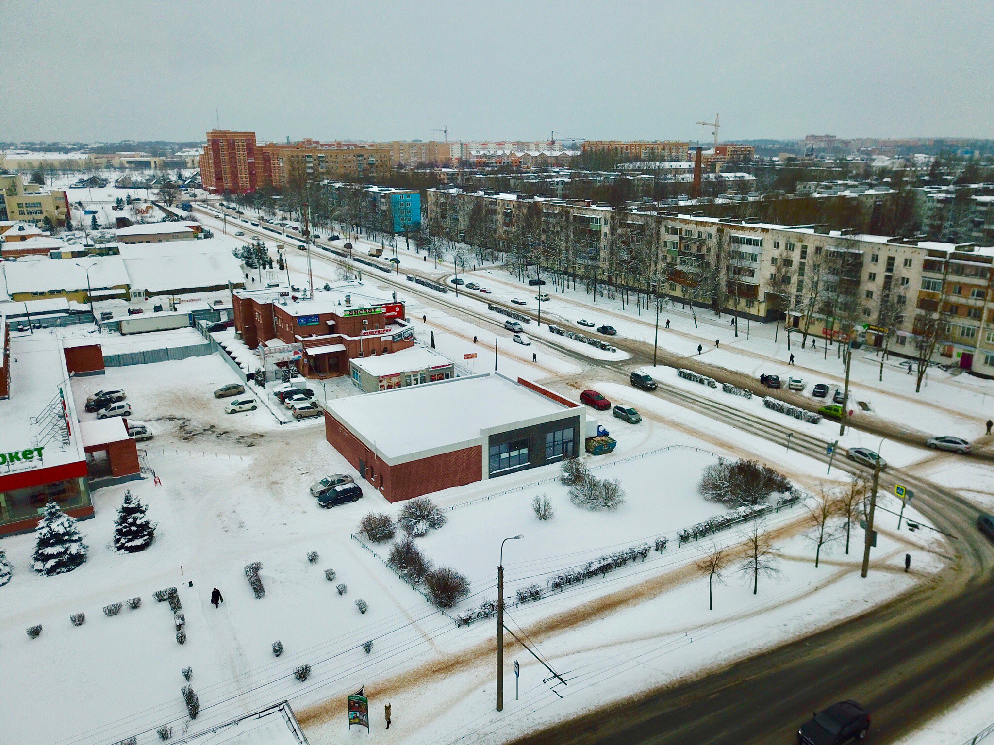 ПиццаФабрика в Великом Новгороде. Вид сверху